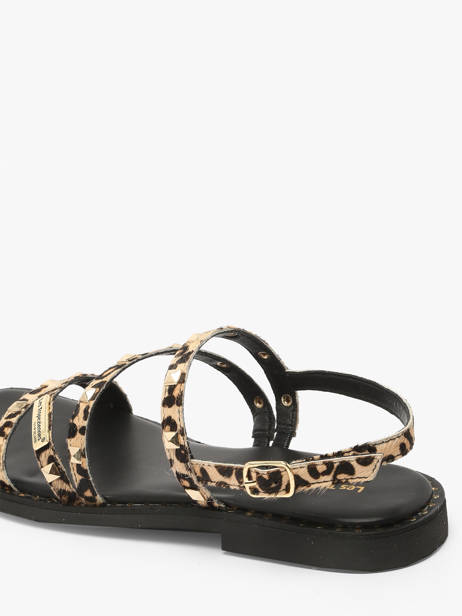 Sandals Corabel Leo In Leather Les tropeziennes Beige women CORABEL other view 2