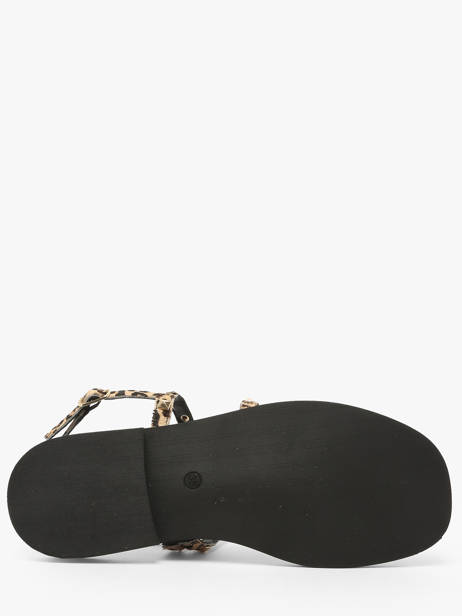 Sandals Corabel Leo In Leather Les tropeziennes Beige women CORABEL other view 4