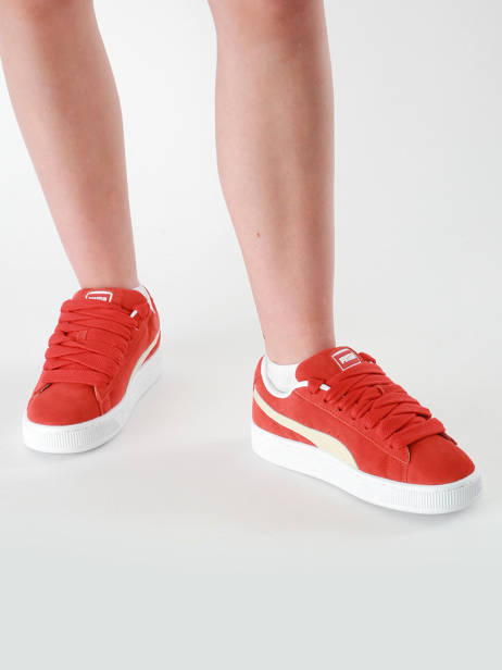 Promo: -50%] Baskets Puma SUEDE XL red fire alpine snow en vente