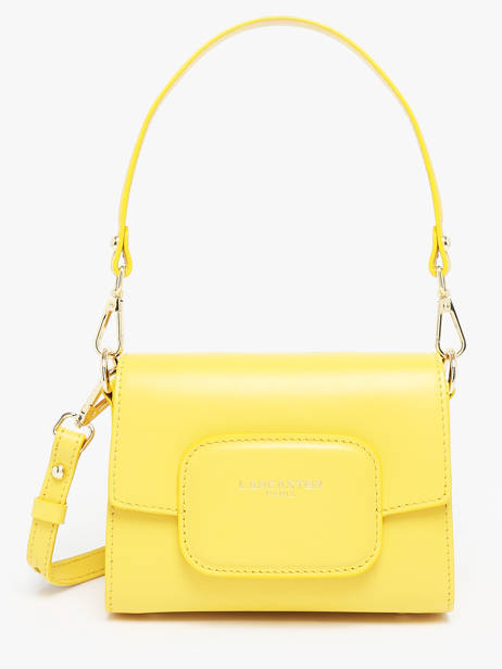 Sac Bandoulière Paris Pad Cuir Lancaster Jaune paris pad 59