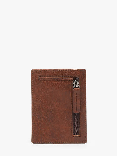 Card Holder Leather Maverick Brown rough gear MAVRG061 other view 2