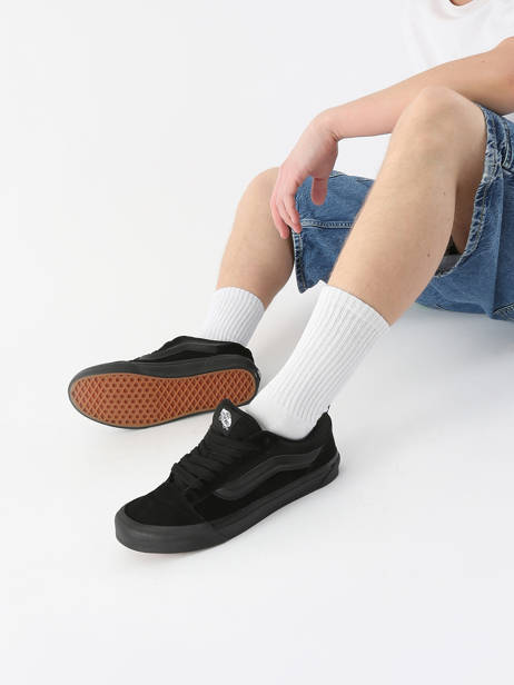 Sneakers Knu Skool In Leather Vans Black men 9QCBKA1 other view 1