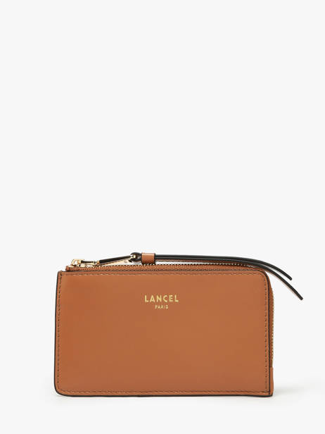 Leather Origami Card Holder Lancel Brown origami A13422