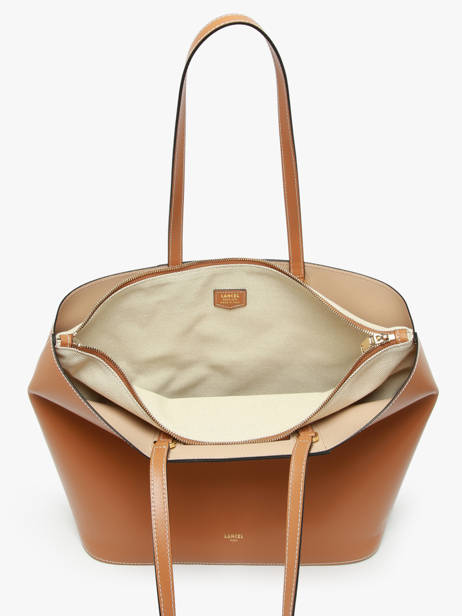 Leather Angèle Tote Bag Lancel Brown angele A13361 other view 3