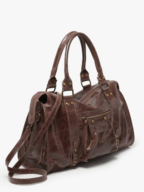 Sac Porté épaule Elefante Cuir Milano Marron elefante EF24095 vue secondaire 2