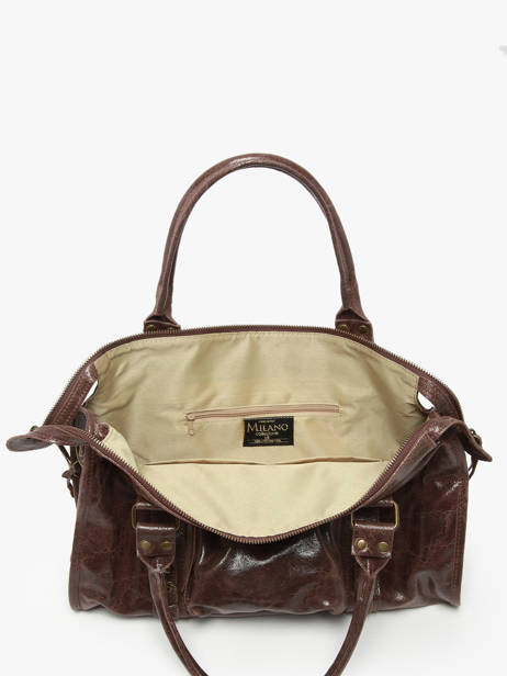 Sac Porté épaule Elefante Cuir Milano Marron elefante EF24095 vue secondaire 3