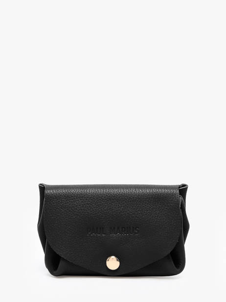 Coin Purse La Suite Leather Paul marius Black la suite GUSTASUI