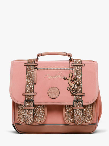Cartable Enfant 2 Compartiments Cameleon Rose vintage fantasy CA35