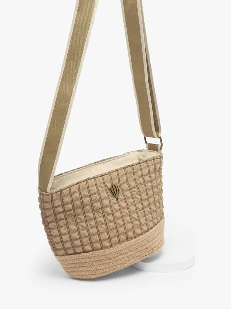Shoulder Bag Gaufrette Le voyage en panier Beige gaufrette PM881 other view 2