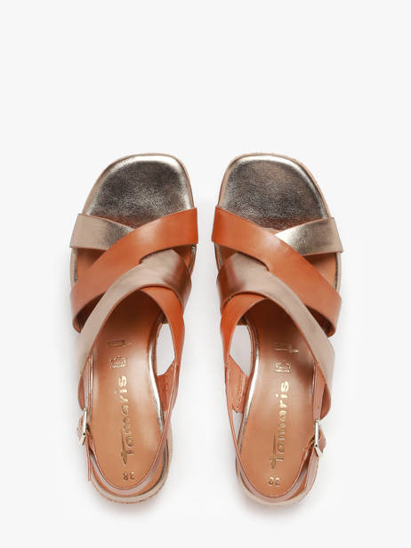 Sandales à Talon En Cuir Tamaris Marron women 44 vue secondaire 3