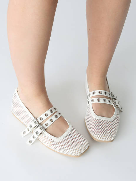 Ballerinas Colors of california White women CPATTY07 other view 1