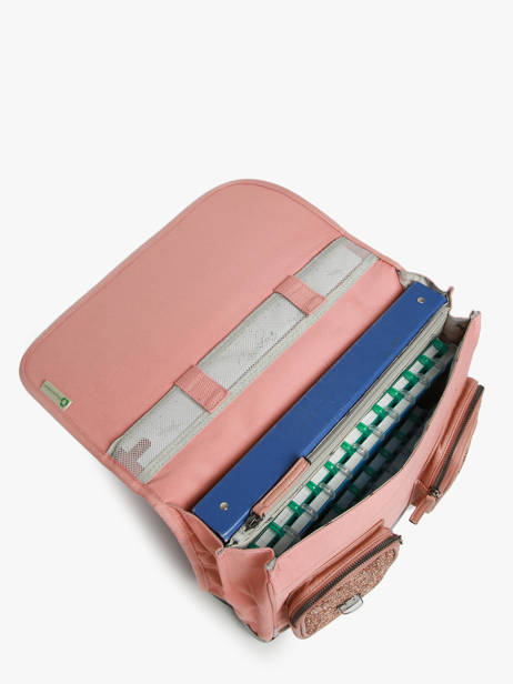 Cartable Enfant 2 Compartiments Cameleon Rose vintage fantasy CA35 vue secondaire 3