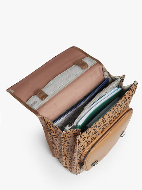 Sac à Dos Vintage North 2 Compartiments Cameleon Marron vintage north SD39 vue secondaire 3