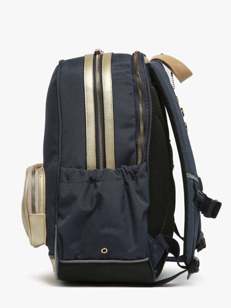 2-compartment Backpack Cameleon Blue vintage fantasy SO40 other view 2