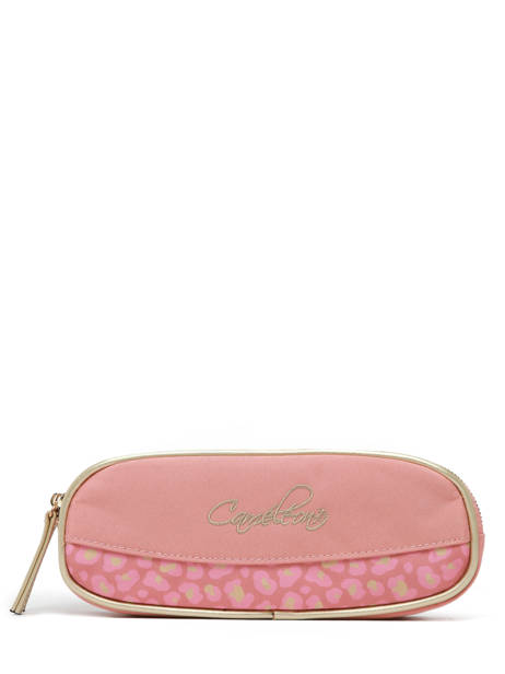 Pencil Case For Kids 2 Compartments Cameleon Pink vintage fantasy TROU other view 3