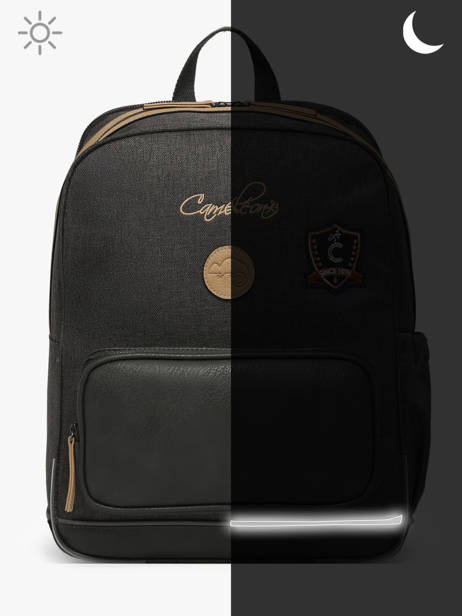 Sac à Dos 2 Compartiments Cameleon Gris vintage urban SO40 vue secondaire 8