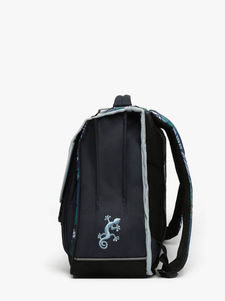 Cartable Enfant 3 Compartiments Cameleon Bleu actual CA41 vue secondaire 2