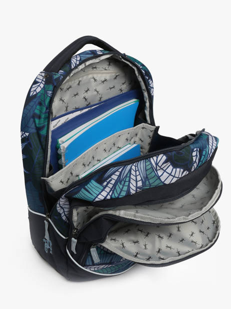 2-compartment Backpack Cameleon Blue actual SD45 other view 3