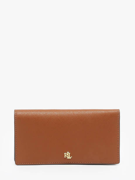 Portefeuille Cuir Lauren ralph lauren Marron dryden 32802917