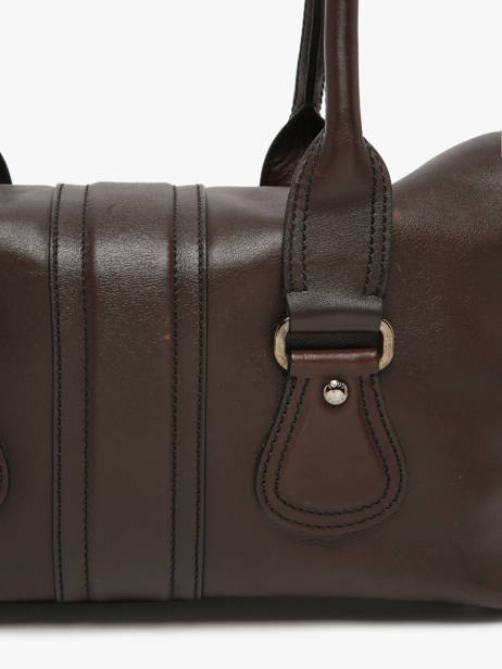 Preloved Leather Turnlock Tote Satchel Tod's Brown second life 437072 other view 3