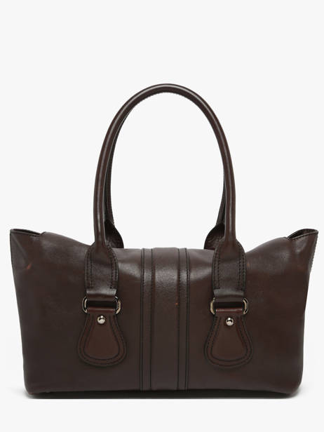 Preloved Leather Turnlock Tote Satchel Tod's Brown second life 437072 other view 6