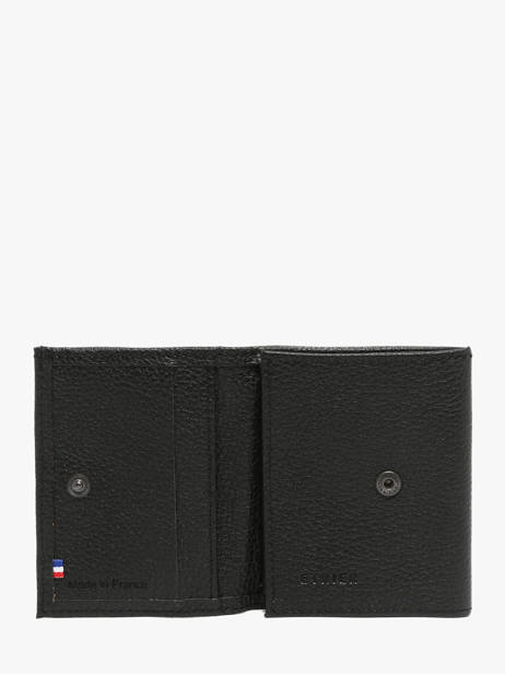 Porte-monnaie Madras Cuir Etrier Noir madras EMAD097 vue secondaire 1