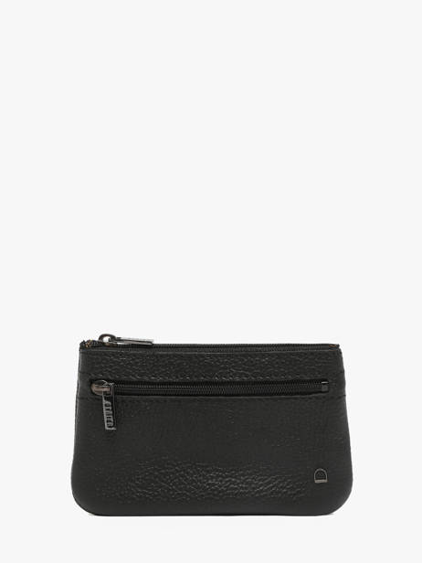 Porte-monnaie Madras Cuir Etrier Noir madras EMAD612