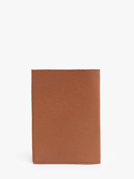 Passport Holder Madras Leather Etrier Brown madras EMAD025 other view 2