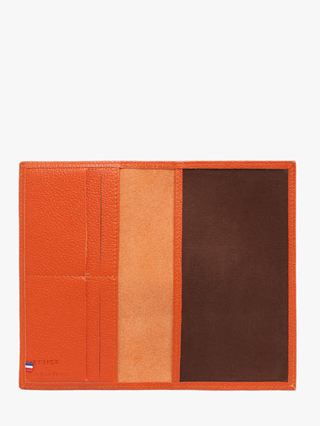 Porte-chéquier Madras Cuir Etrier Orange madras EMAD905 vue secondaire 1