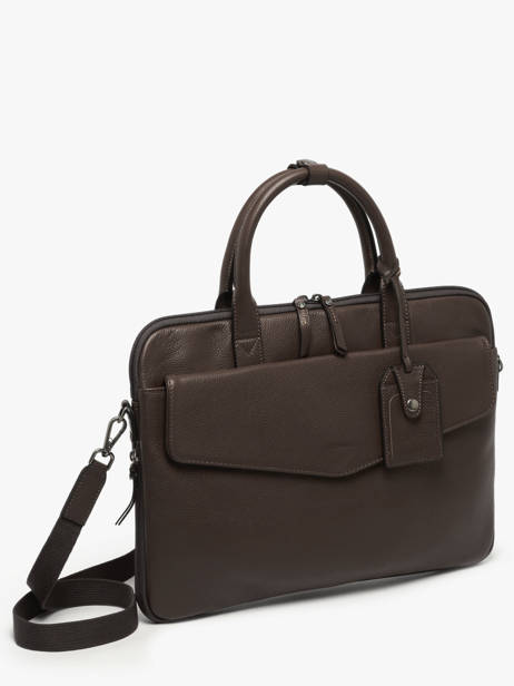 Porte-documents Flandres Cuir 1 Compartiment + Pc 15'' Etrier Marron flandres EFLA8241 vue secondaire 2