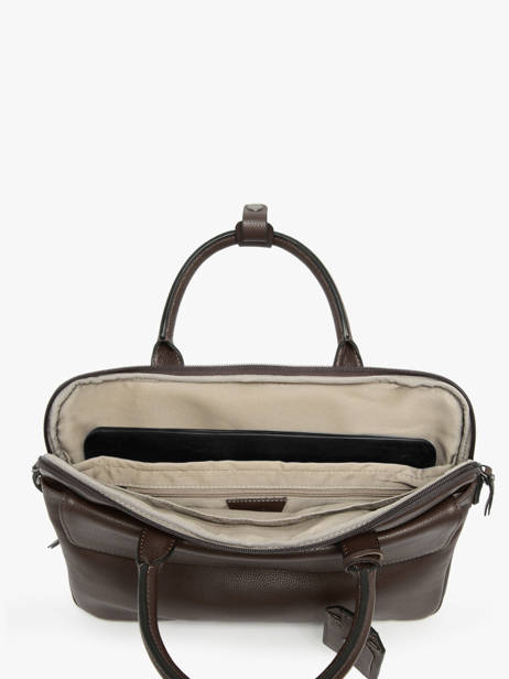 Porte-documents Flandres Cuir 1 Compartiment + Pc 15'' Etrier Marron flandres EFLA8241 vue secondaire 3