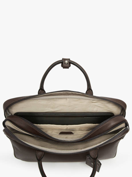 Porte-documents Flandres 2 Compartiments + Pc 17'' Cuir Etrier Marron flandres EFLA8262 vue secondaire 3