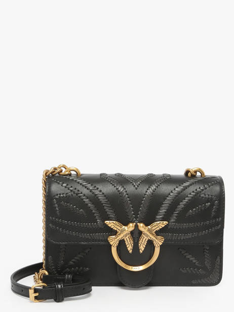 Shoulder Bag Love Bag Icon Leather Pinko Black love bag icon A2C3