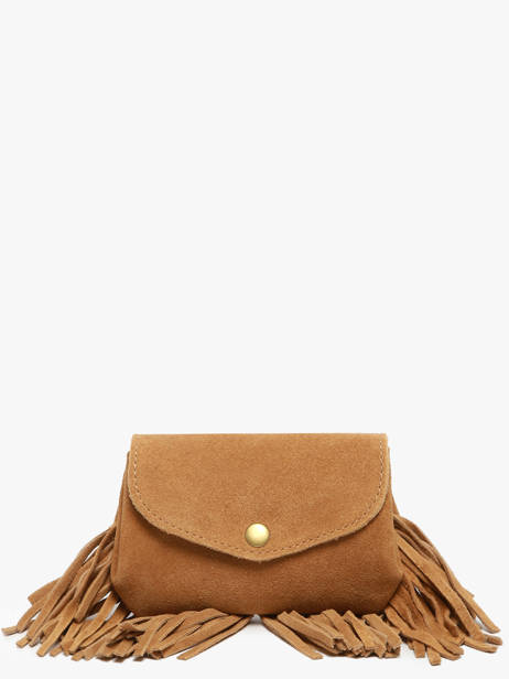 Porte-monnaie M Le Gustave Folk Cuir Paul marius Marron folk GUSTMFOL