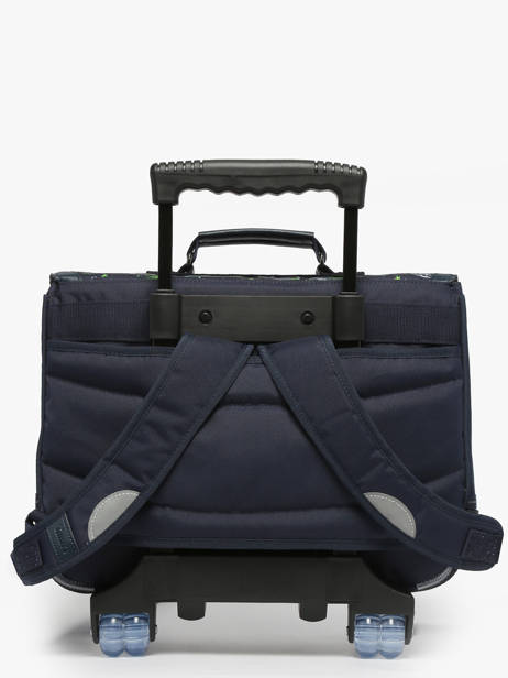 2-compartment Wheeled Satchel Tann's Blue les fantaisies g 42142 other view 4
