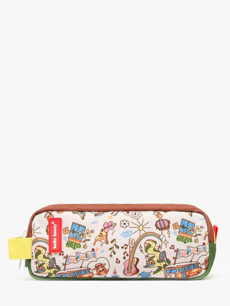 2-compartment Pouch Cool Kids Hello hossy Beige cool kids P other view 2