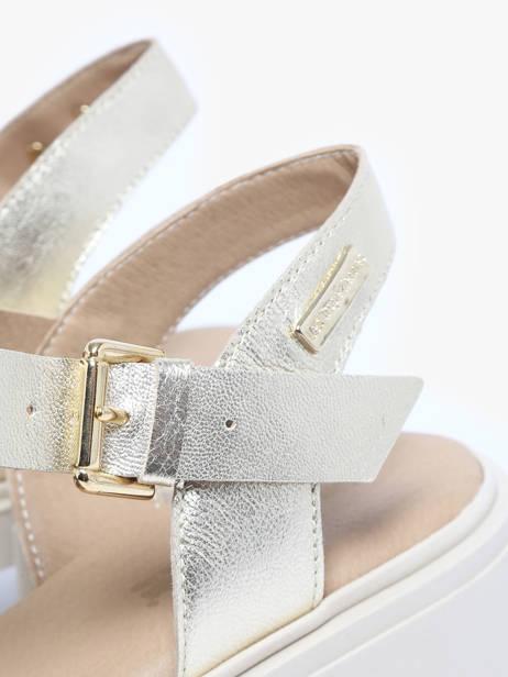 Sandals Bayla In Leather Les tropeziennes Gold women BAYLA other view 2