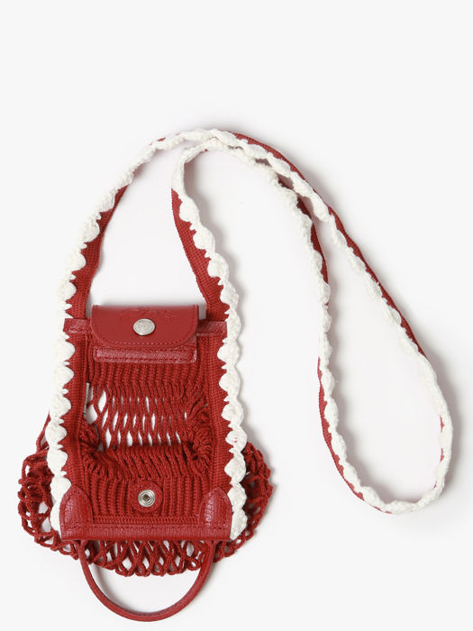 Longchamp Le pliage filet crochet Messenger bag Red