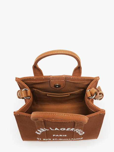 Sac Bandoulière Rsg Coton Karl lagerfeld Marron rsg A1W50118 vue secondaire 3