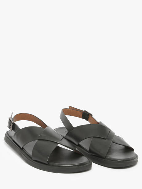 Sandals In Leather Les tropeziennes Black men JASPER other view 1
