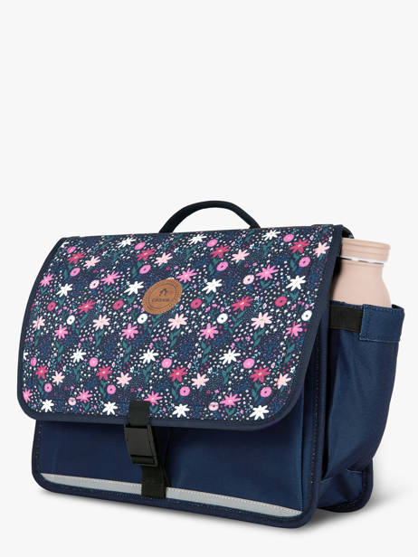 Cartable 2 Compartiments Cabaia Bleu school S vue secondaire 2