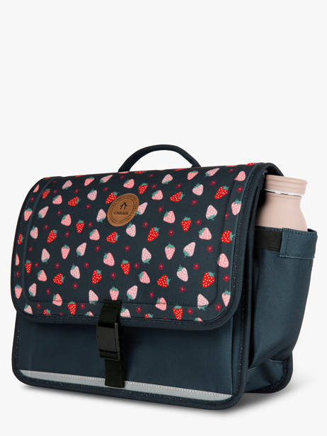 2-compartment Satchel Cabaia Blue school M other view 2