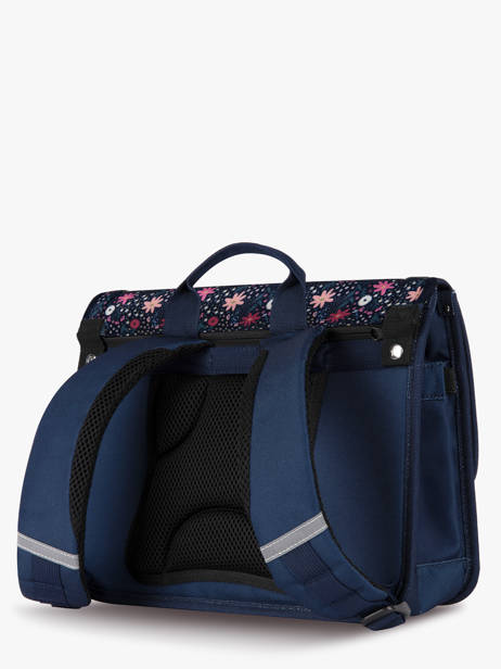 Cartable 2 Compartiments Cabaia Bleu school S vue secondaire 4