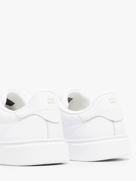 Sneakers In Leather Tommy hilfiger White women 8682YBS other view 3