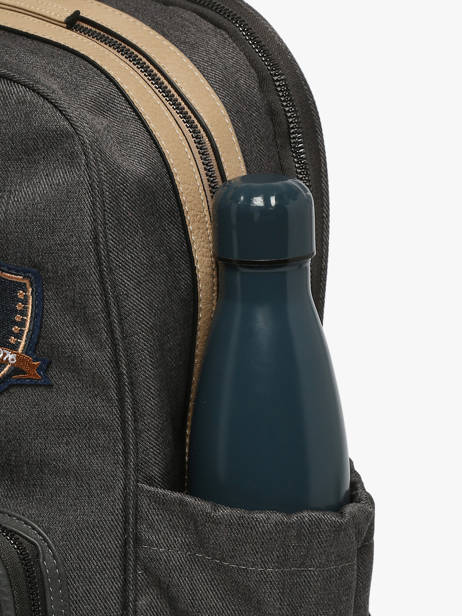 Sac à Dos 2 Compartiments Cameleon Gris vintage urban SO40 vue secondaire 5