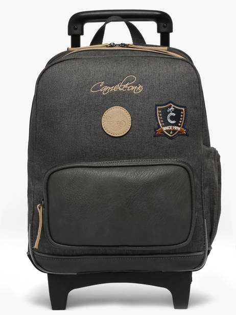 Sac A Dos à Roulettes 2 Compartiments Cameleon Gris vintage urban SR40