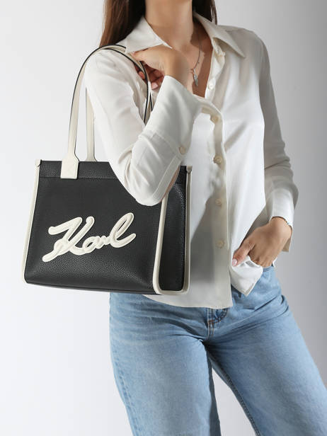 Sac Porté épaule K Skuare Polyurethane Karl lagerfeld Noir k skuare A1W30042 vue secondaire 1