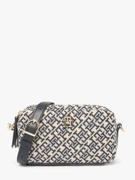 Shoulder Bag Th Jacquard Polyurethane Tommy hilfiger Blue th jacquard AW17443