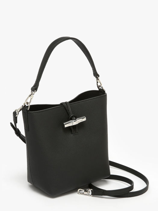 Longchamp Le roseau Sacs porté travers Noir