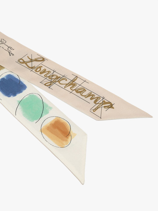 Longchamp Soie gots Scarves Beige